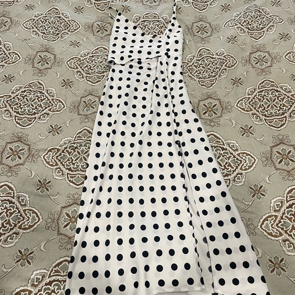 Urban Outfitters Black and White Spaghetti Strap Sundress